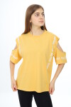 Kız Çocuk Omuzları Açık T-Shirt 9-14 Yaş px017