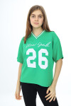 Kız Çocuk V Yaka T-Shirt 9-14 Yaş Lx021
