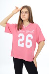 Kız Çocuk V Yaka T-Shirt 9-14 Yaş Lx021