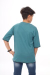 Erkek Çocuk Cep Baskılı T-Shirt 9-14 Yaş Lx6967