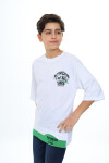 Erkek Çocuk Garni Detaylı Baskılı T-Shirt 9-14 Yaş Lx7083