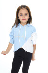 Kız Çocuk Crop Kapüşonlu Sweatshirt Px 9332.1