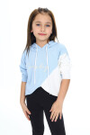 Kız Çocuk Crop Kapüşonlu Sweatshirt Px 9332.1