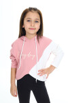 Kız Çocuk Crop Kapüşonlu Sweatshirt Px 9332.1