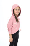 Kız Çocuk Crop Kapüşonlu Sweatshirt Px 9332.1