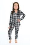 Kız Çocuk Ekose Pijama Takımı 3-16 Yaş 12156