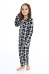 Kız Çocuk Ekose Pijama Takımı 3-16 Yaş 12156
