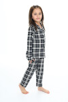 Kız Çocuk Ekose Pijama Takımı 3-16 Yaş 12156