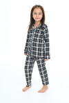 Kız Çocuk Ekose Pijama Takımı 3-16 Yaş 12156
