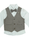 Erkek Bebek 4lü Takım Set (Pantolon+Gömlek+Yelek+Papyon) 12389