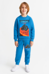 Erkek Çocuk 3 İplik Şardonlu Alt-Üst Takım Görsel Baskılı 3-10 Yaş 12408