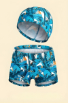 Erkek Çocuk Şortlu Ve Boneli Mayo Takımı (Şort+Bone) 2-7 Yaş 12595B