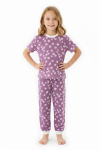Kız Çocuk %100 Pamuk ve Baskılı Pijama Takımı 3-8 Yaş 12720IS