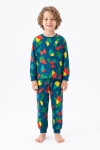 Erkek Çocuk %100 Pamuk Pijama Takımı 3-8 Yaş 12736IS