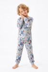 Erkek Çocuk %100 Pamuk Pijama Takımı 3-8 Yaş 12736IS