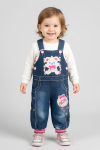 Kız Bebek Welsoft İçli Jean Tulum Salopet 1-3 Yaş 12795MBK